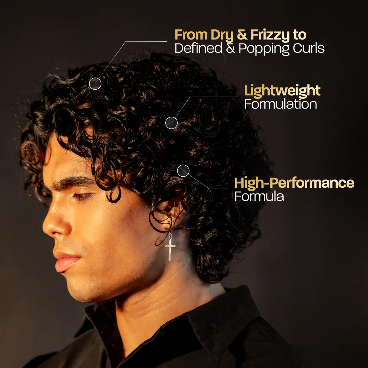 BASED Leave-In Conditioner, Instant Frizz Control, Hydrates & Nourishes Hair, Premium Leave-In Conditioner for Men
