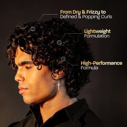 BASED Leave-In Conditioner, Instant Frizz Control, Hydrates & Nourishes Hair, Premium Leave-In Conditioner for Men