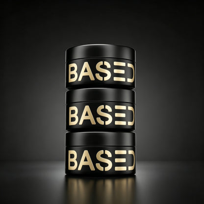 BASED Pomade for Men, Quality Hair Care with Medium Hold, Natural Shine & Fragrance, Easy to Apply & Great for All Hair Types, Hydrating and Nourishing Pomade