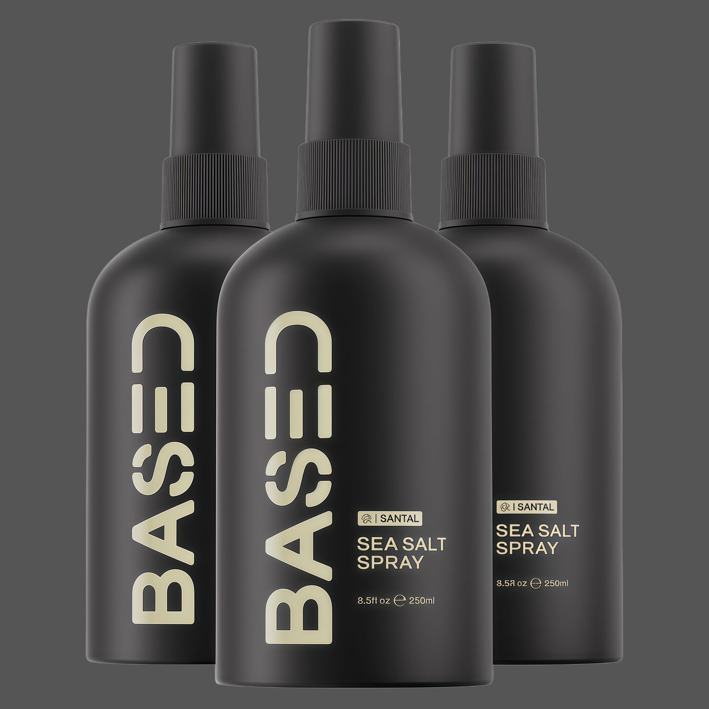 BASED Sea Salt Spray, Natural Finish Sea Salt Spray for Hair, Volume & Texture, Infused with Kelp & Vitamin B5, Light & Non-Greasy