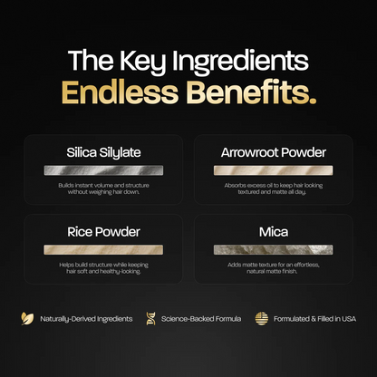 BASED Hair Texturizing Powder, Lightweight & Volumizing Hair Styling Powder with Matte Finish