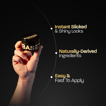 BASED Pomade for Men, Quality Hair Care with Medium Hold, Natural Shine & Fragrance, Easy to Apply & Great for All Hair Types, Hydrating and Nourishing Pomade