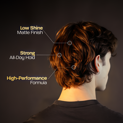 BASED Hair Clay for Men, Premium Hair Clay with Strong Hold, Texturizing Finish, & Low Shine
