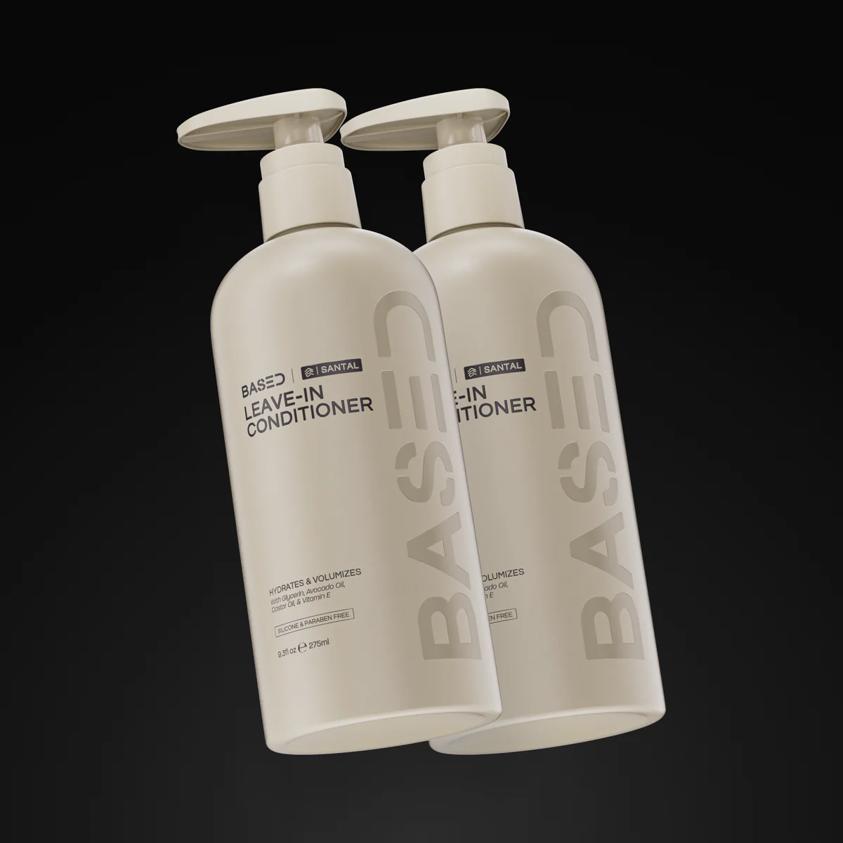 BASED Leave-In Conditioner, Instant Frizz Control, Hydrates & Nourishes Hair, Premium Leave-In Conditioner for Men