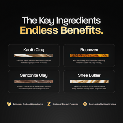 BASED Hair Clay for Men, Premium Hair Clay with Strong Hold, Texturizing Finish, & Low Shine