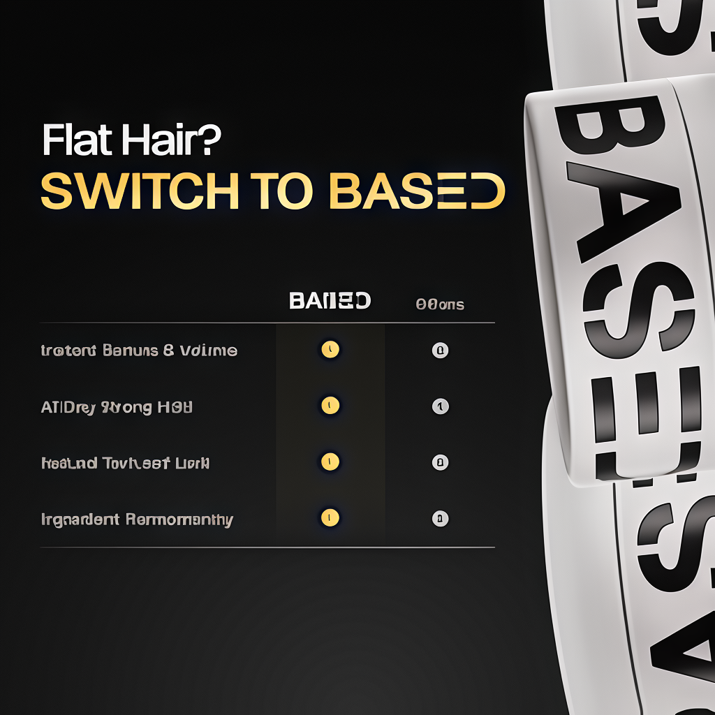 BASED Hair Clay for Men, Premium Hair Clay with Strong Hold, Texturizing Finish, & Low Shine