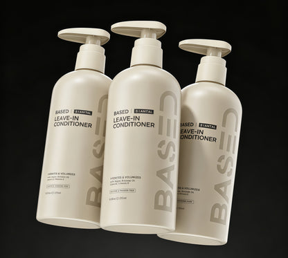 BASED Leave-In Conditioner, Instant Frizz Control, Hydrates & Nourishes Hair, Premium Leave-In Conditioner for Men