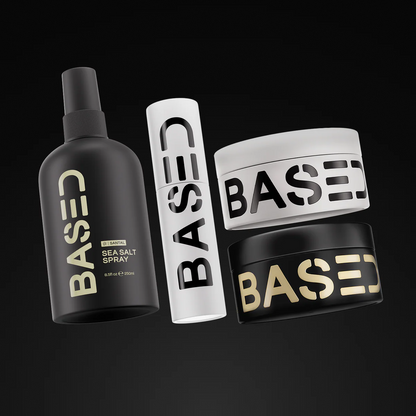 BASED Hair Clay for Men, Premium Hair Clay with Strong Hold, Texturizing Finish, & Low Shine